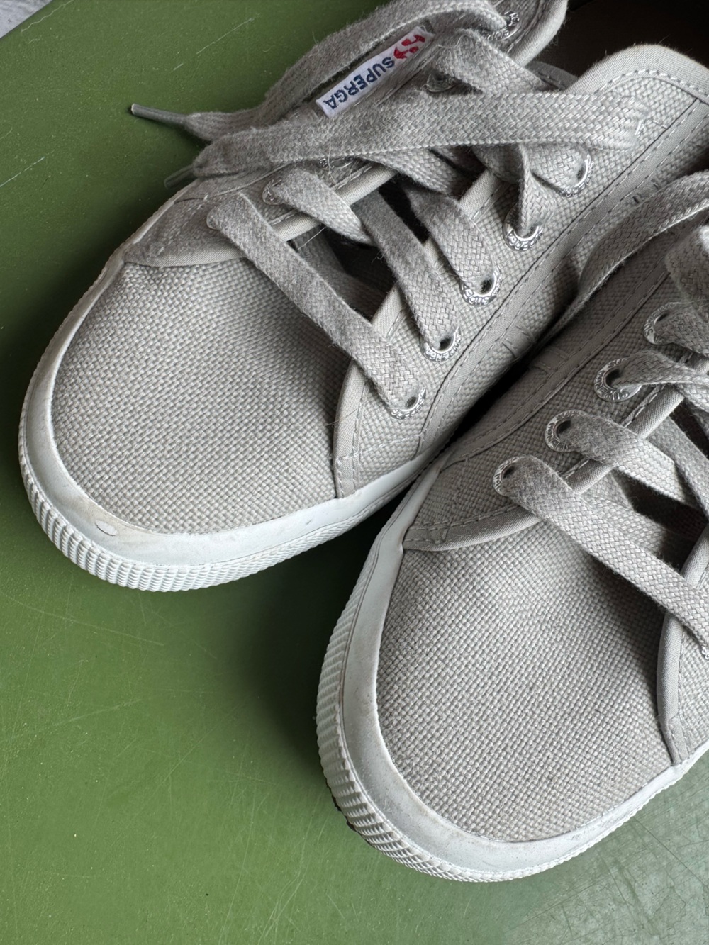 Superga grey canvas, size 39